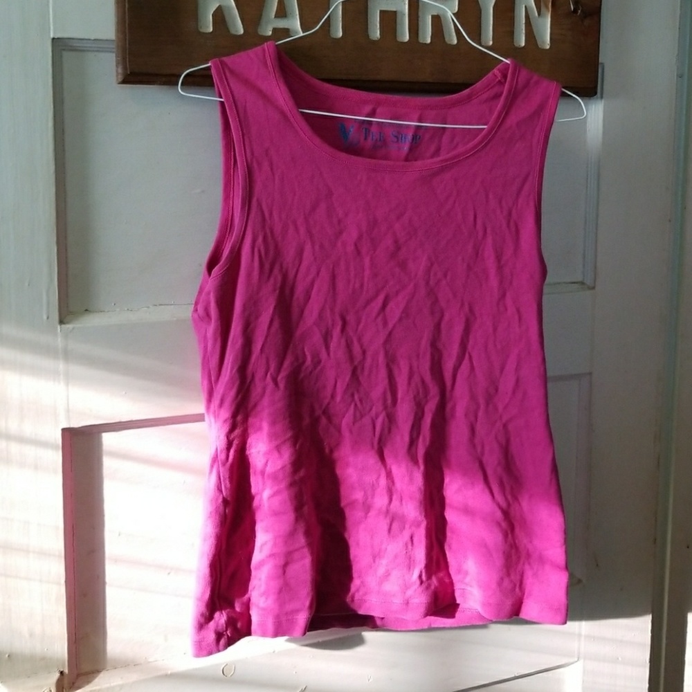 Hot pink tank top/muscle top